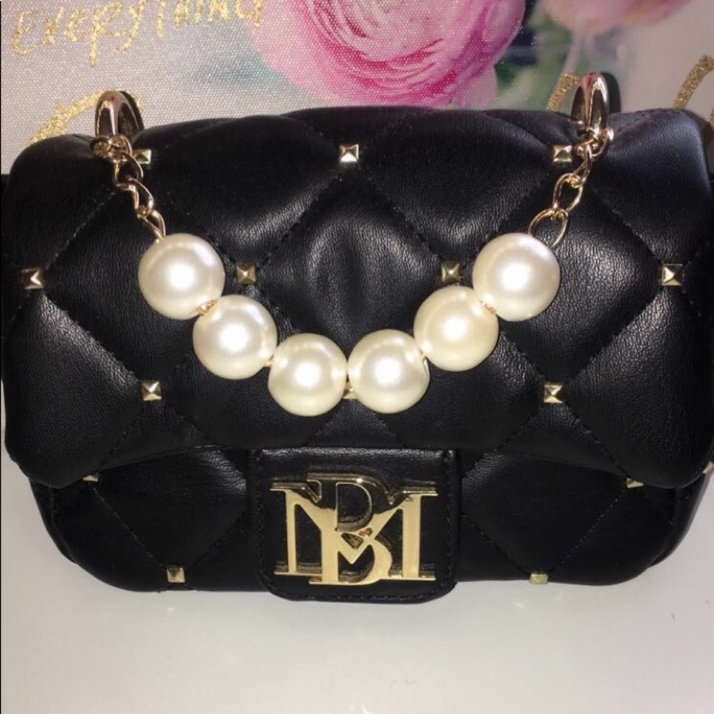 Badgley Mischka mini purse studded